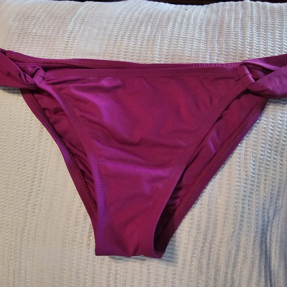 NEW L*SPACE Magenta Bikini Bottom L - Picture 1 of 4